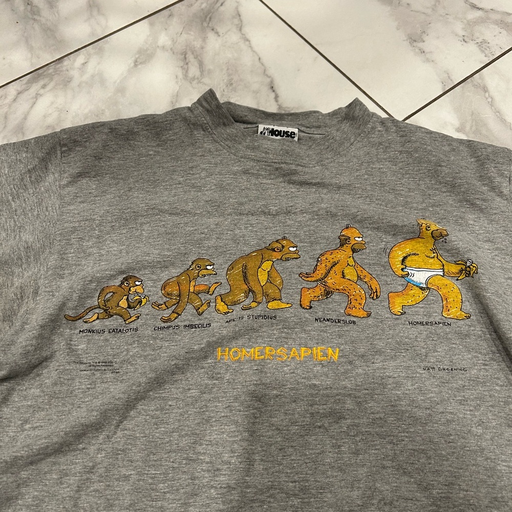 The Simpsons 1996 Homersapien Vintage Graphic Tee - Picture 4 of 6